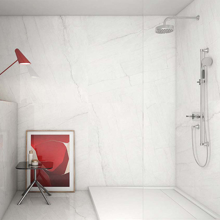 The Tile Empire Inc Swing Blanco 30" x 30" Porcelain Marble Look Wall & Floor Tile Wayfair